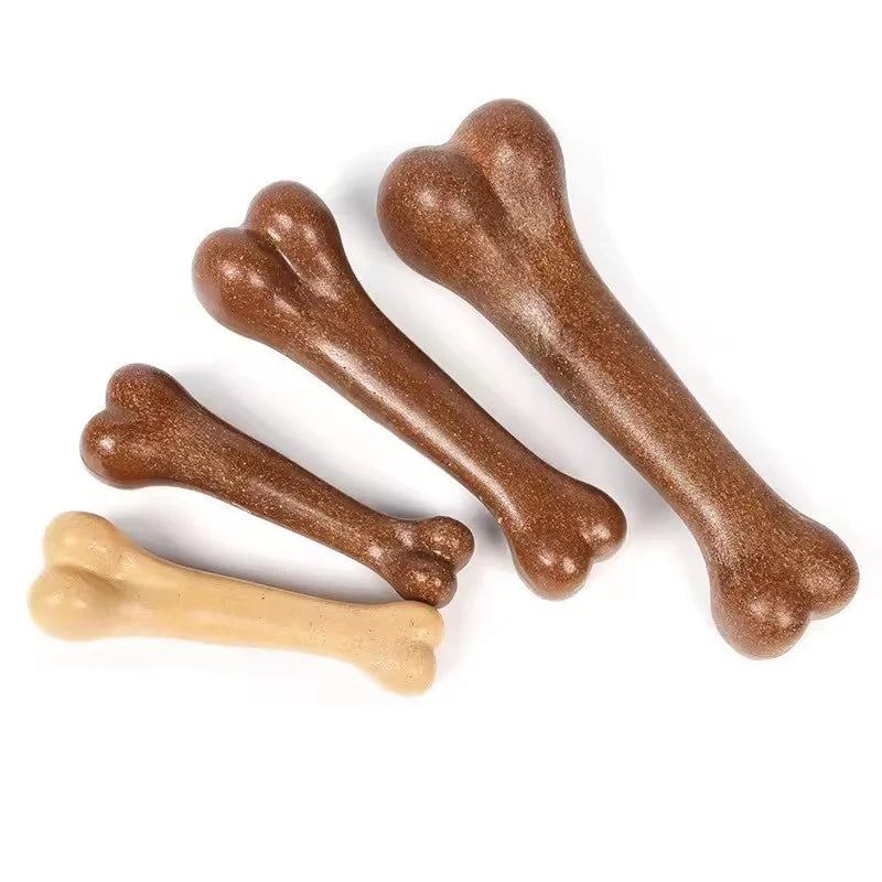 Beef Bacon Flavor Dog Chew Toy Realistic Bone Shape Tough Indestructible Pet Molar Toy Teeth Cleaning Care Durable for Chewing
