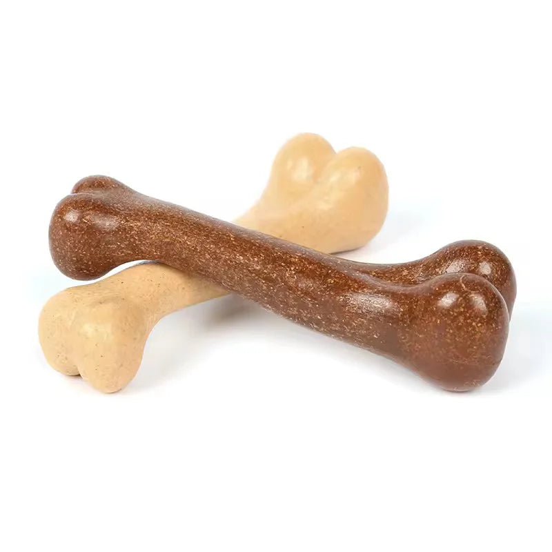 Beef Bacon Flavor Dog Chew Toy Realistic Bone Shape Tough Indestructible Pet Molar Toy Teeth Cleaning Care Durable for Chewing