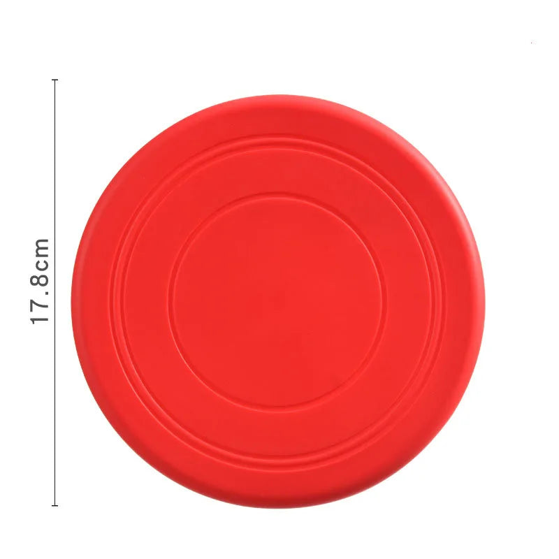 Pet Training Toy Interactive Dog Chew Toys Resistance Bite Soft Rubber Toys Pet Flying Discs Dog